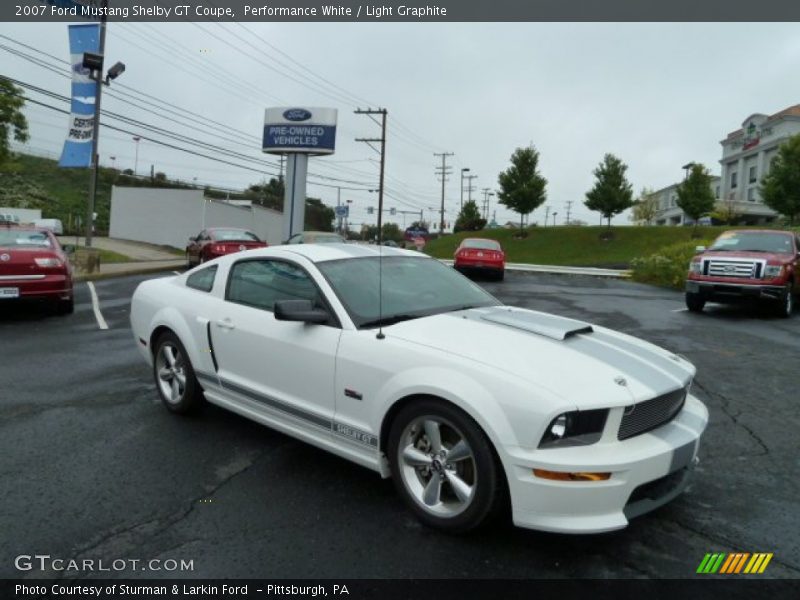 Performance White / Light Graphite 2007 Ford Mustang Shelby GT Coupe
