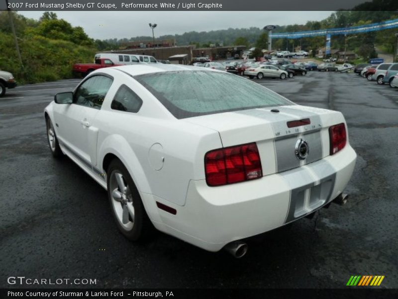 Performance White / Light Graphite 2007 Ford Mustang Shelby GT Coupe