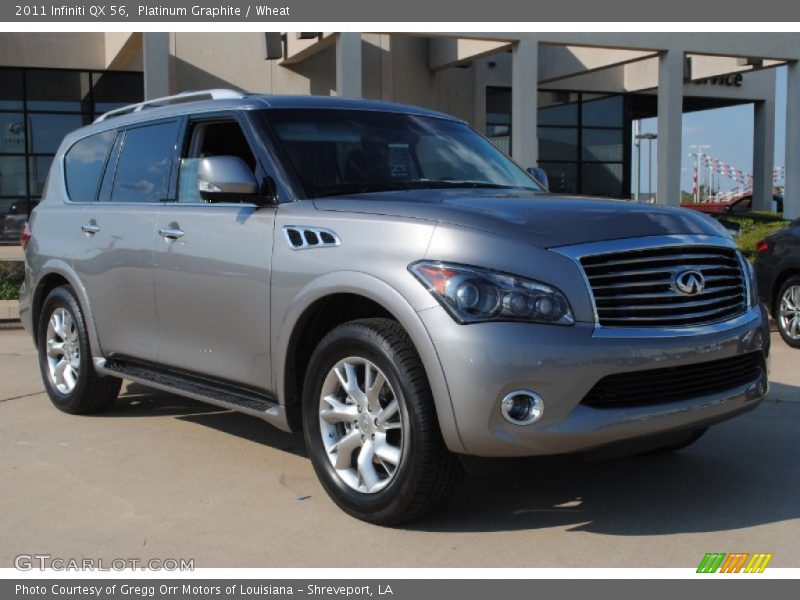 Front 3/4 View of 2011 QX 56