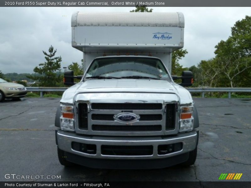 Oxford White / Medium Stone 2010 Ford F550 Super Duty XL Regular Cab Commercial
