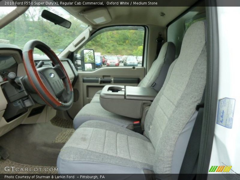 Oxford White / Medium Stone 2010 Ford F550 Super Duty XL Regular Cab Commercial