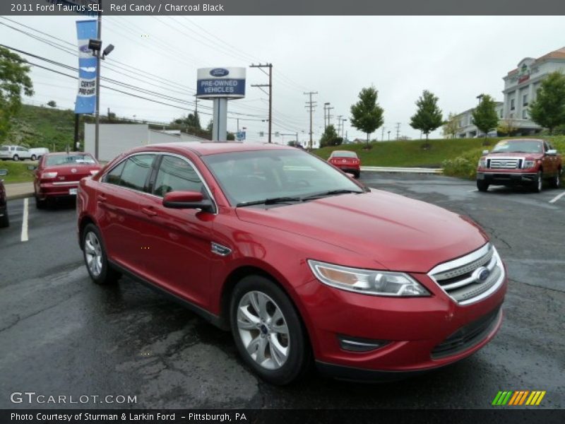 Red Candy / Charcoal Black 2011 Ford Taurus SEL