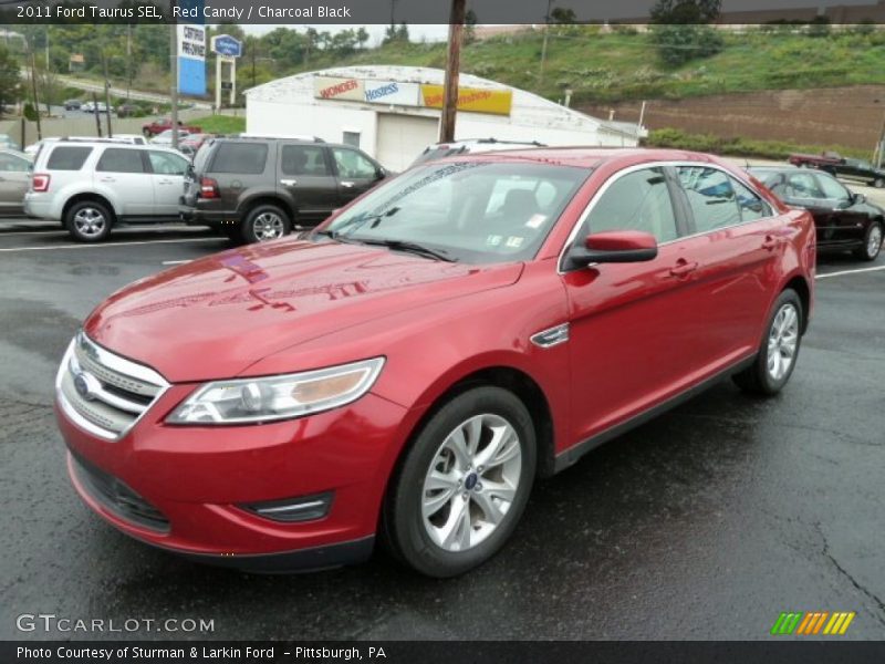 Red Candy / Charcoal Black 2011 Ford Taurus SEL