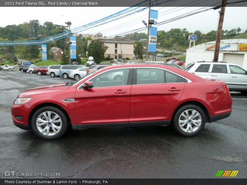 Red Candy / Charcoal Black 2011 Ford Taurus SEL
