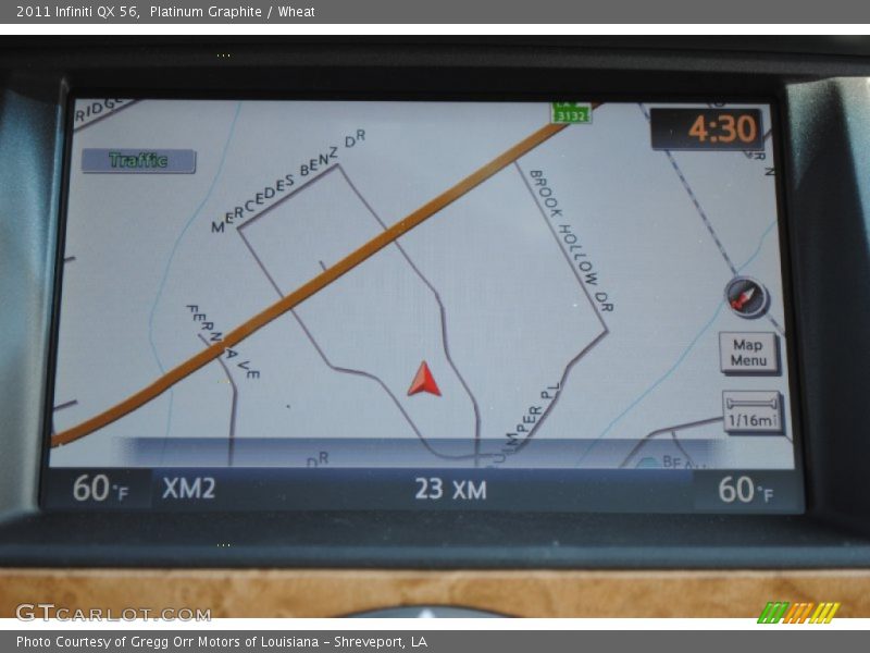 Navigation of 2011 QX 56