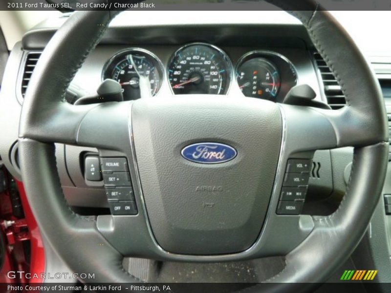 Red Candy / Charcoal Black 2011 Ford Taurus SEL
