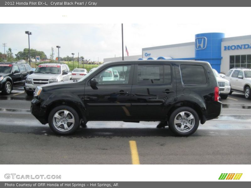 Crystal Black Pearl / Gray 2012 Honda Pilot EX-L