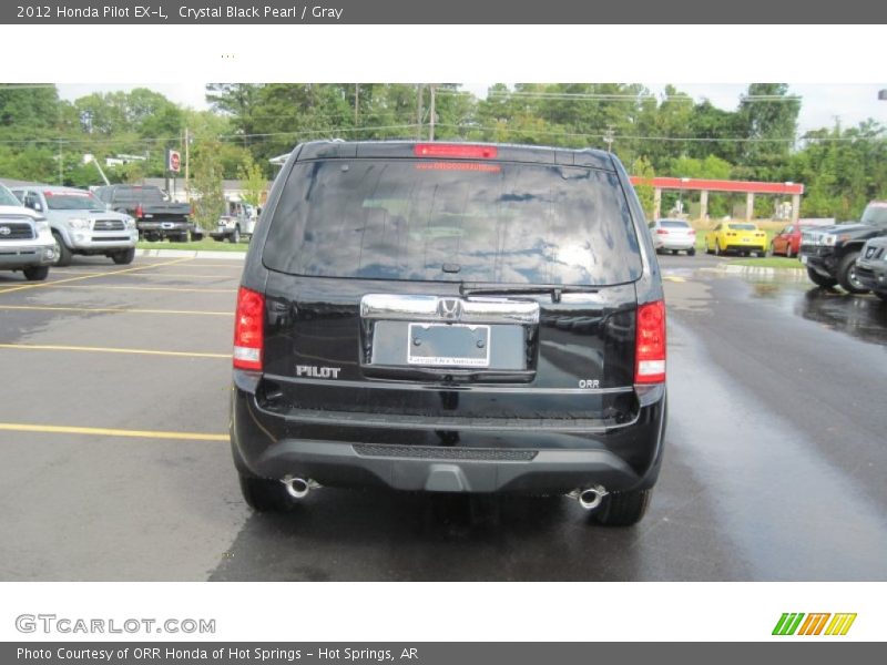 Crystal Black Pearl / Gray 2012 Honda Pilot EX-L