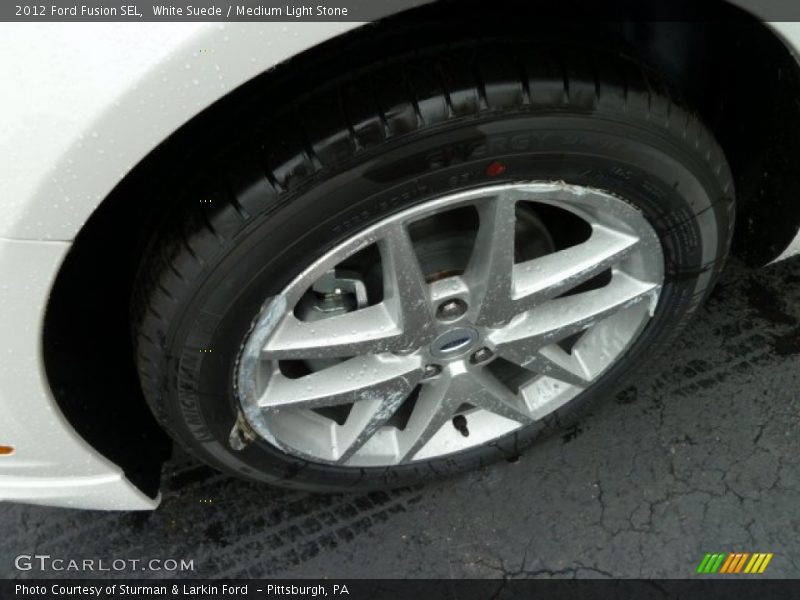 White Suede / Medium Light Stone 2012 Ford Fusion SEL