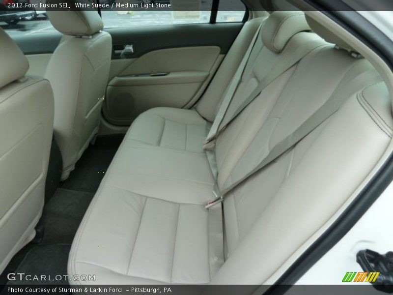 White Suede / Medium Light Stone 2012 Ford Fusion SEL