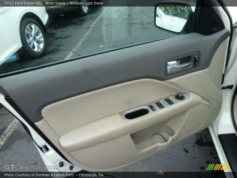 White Suede / Medium Light Stone 2012 Ford Fusion SEL