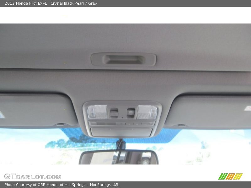 Crystal Black Pearl / Gray 2012 Honda Pilot EX-L