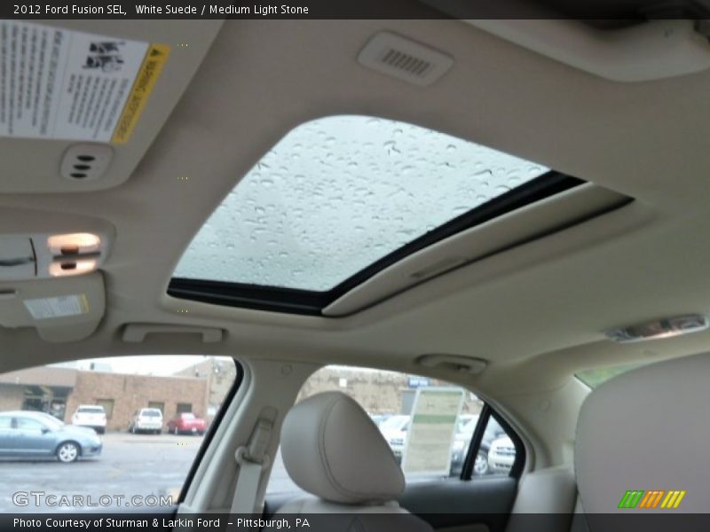 White Suede / Medium Light Stone 2012 Ford Fusion SEL