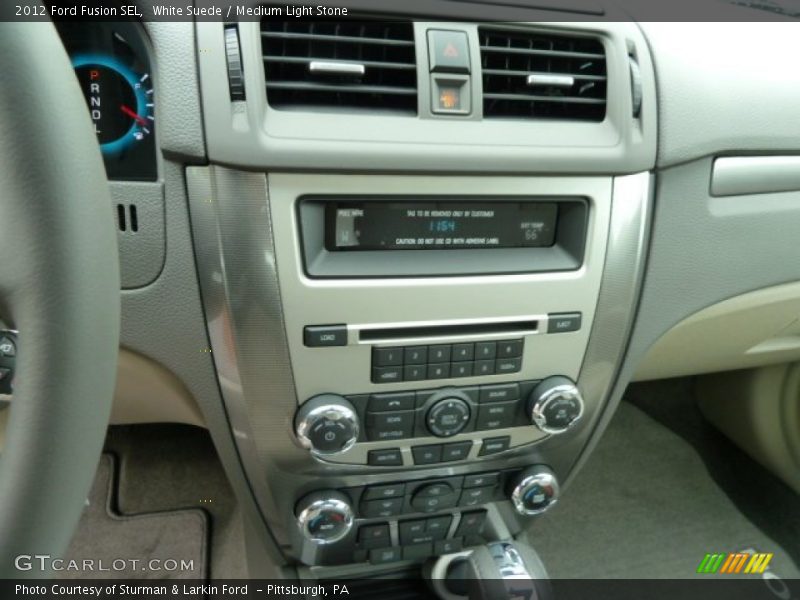 White Suede / Medium Light Stone 2012 Ford Fusion SEL