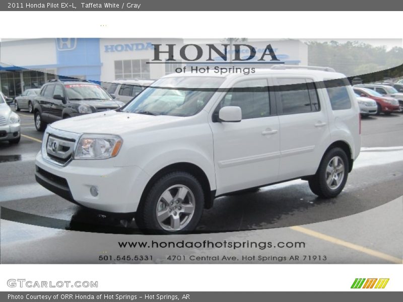 Taffeta White / Gray 2011 Honda Pilot EX-L