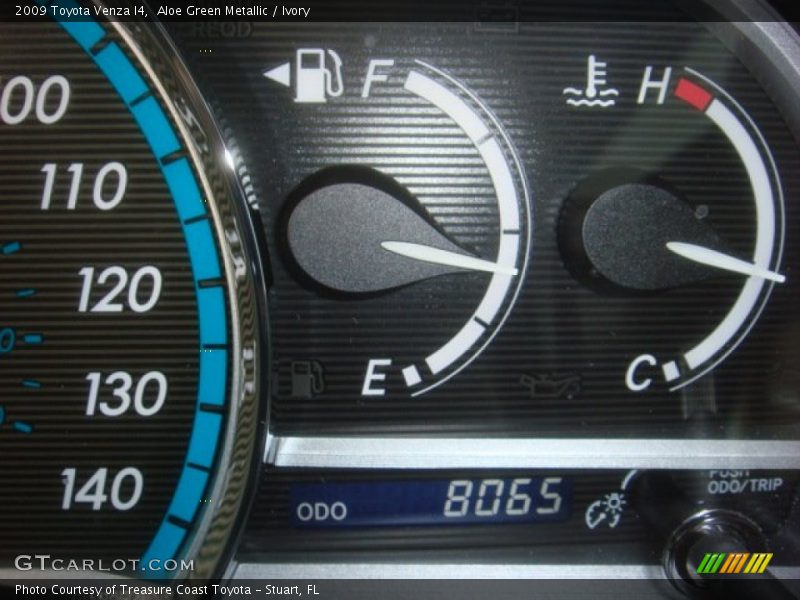 Aloe Green Metallic / Ivory 2009 Toyota Venza I4