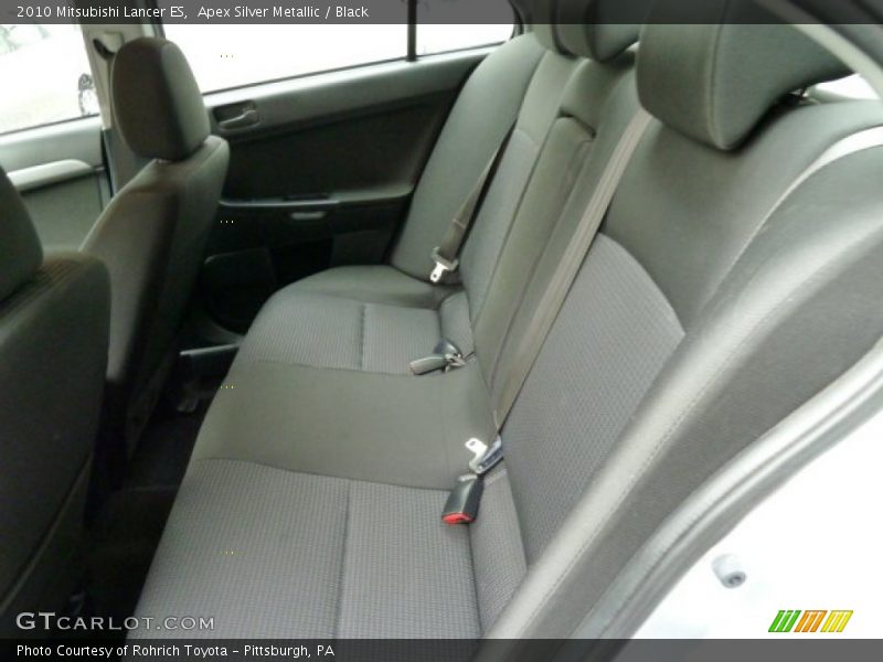 Apex Silver Metallic / Black 2010 Mitsubishi Lancer ES