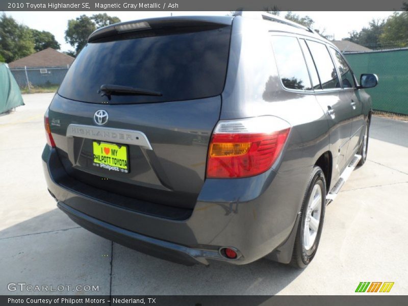 Magnetic Gray Metallic / Ash 2010 Toyota Highlander SE