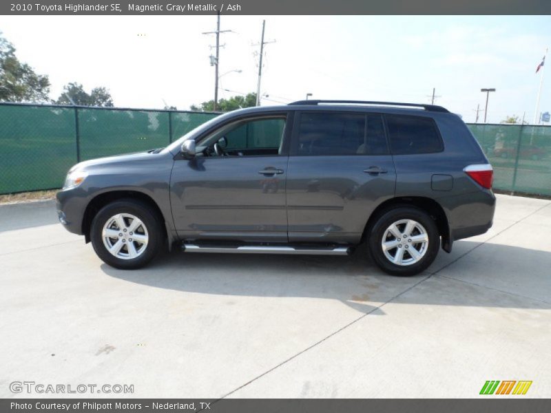 Magnetic Gray Metallic / Ash 2010 Toyota Highlander SE