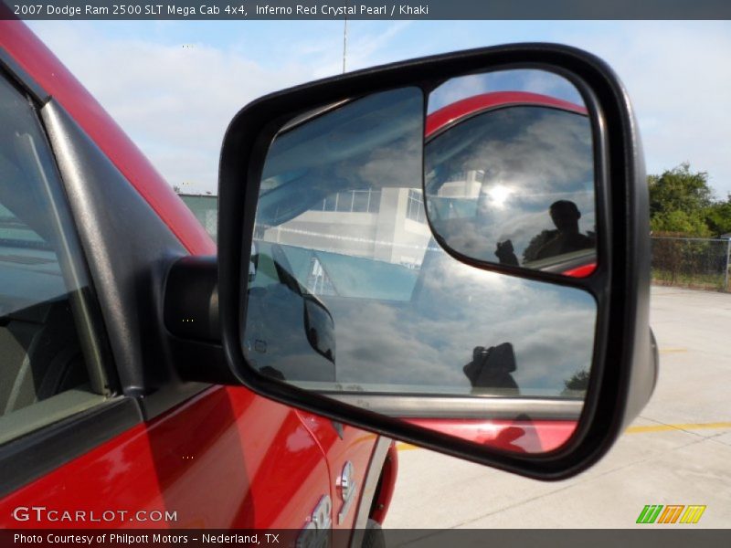 Inferno Red Crystal Pearl / Khaki 2007 Dodge Ram 2500 SLT Mega Cab 4x4