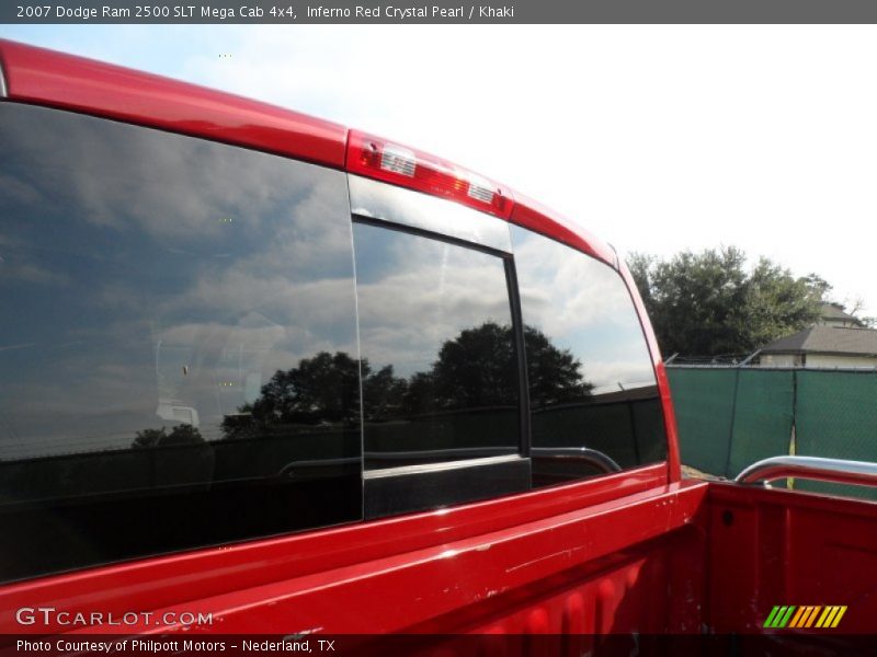 Inferno Red Crystal Pearl / Khaki 2007 Dodge Ram 2500 SLT Mega Cab 4x4