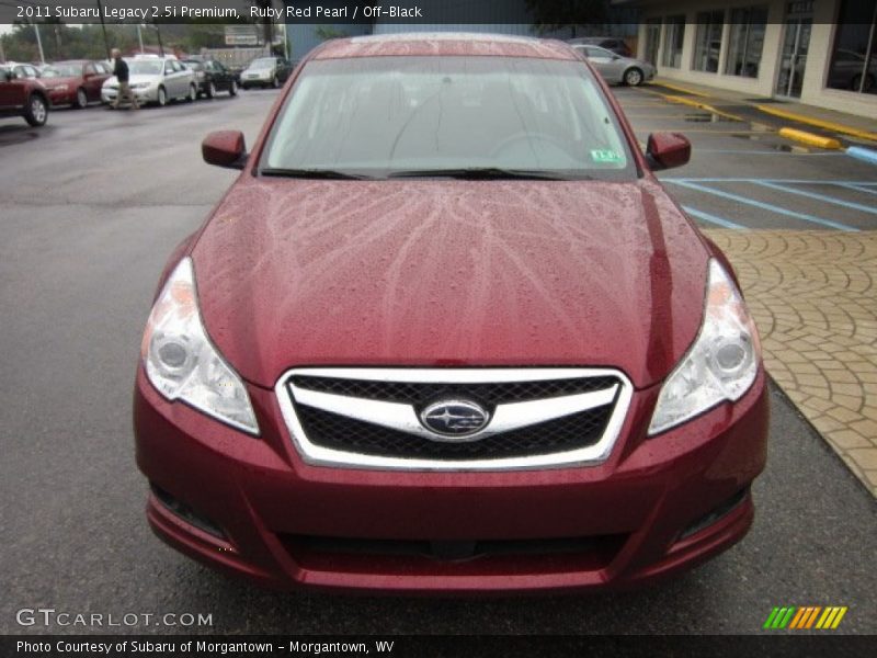 Ruby Red Pearl / Off-Black 2011 Subaru Legacy 2.5i Premium