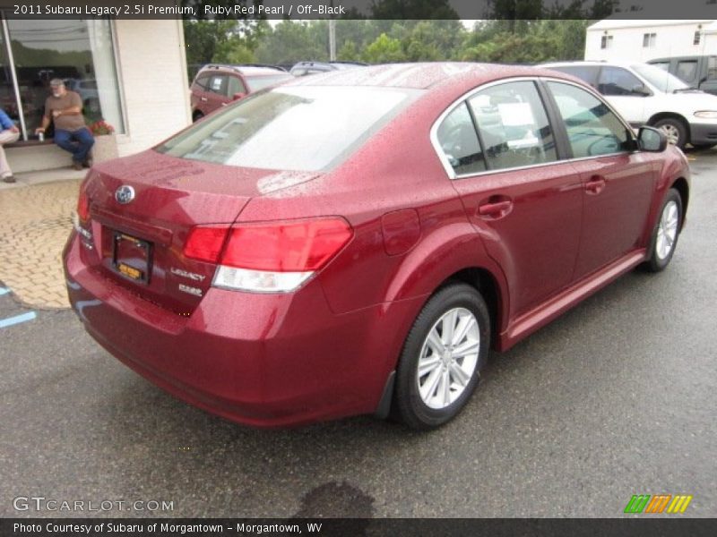 Ruby Red Pearl / Off-Black 2011 Subaru Legacy 2.5i Premium