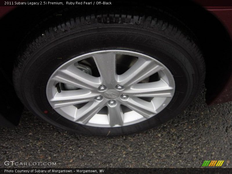 Ruby Red Pearl / Off-Black 2011 Subaru Legacy 2.5i Premium