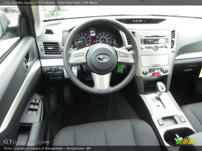 Ruby Red Pearl / Off-Black 2011 Subaru Legacy 2.5i Premium