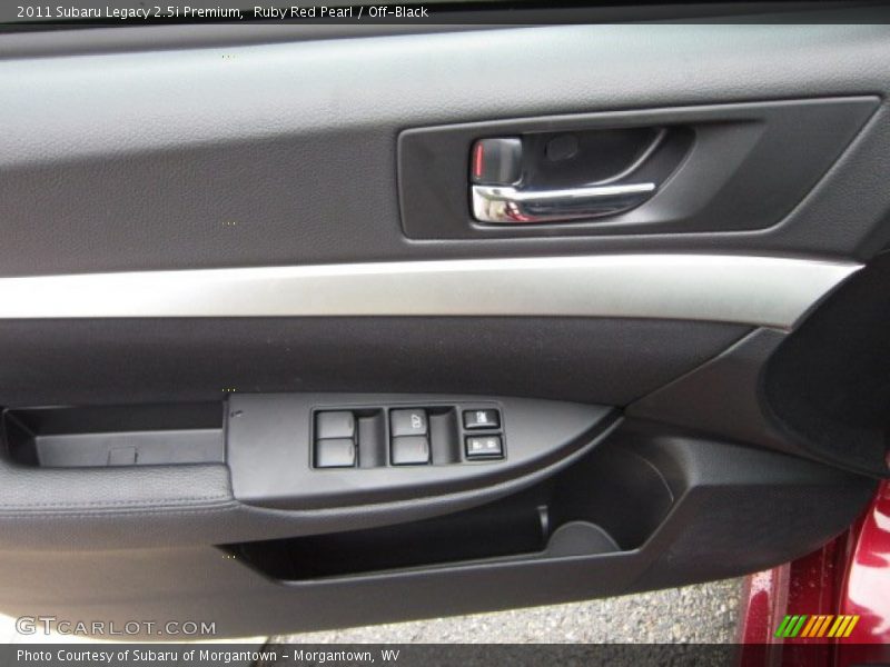Ruby Red Pearl / Off-Black 2011 Subaru Legacy 2.5i Premium