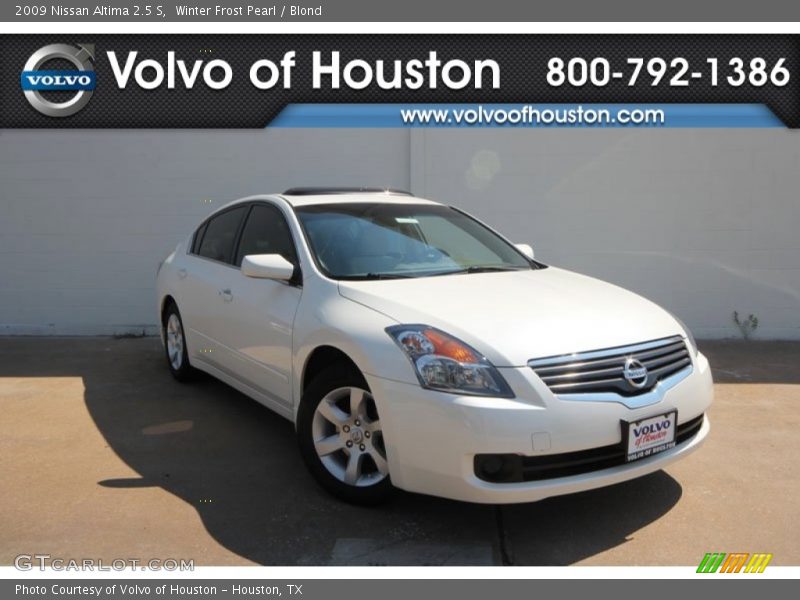 Winter Frost Pearl / Blond 2009 Nissan Altima 2.5 S