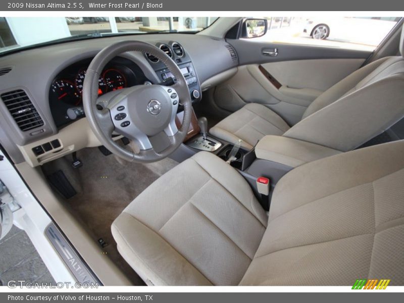 Winter Frost Pearl / Blond 2009 Nissan Altima 2.5 S