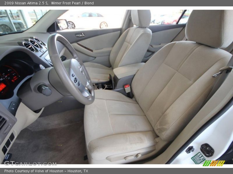Winter Frost Pearl / Blond 2009 Nissan Altima 2.5 S