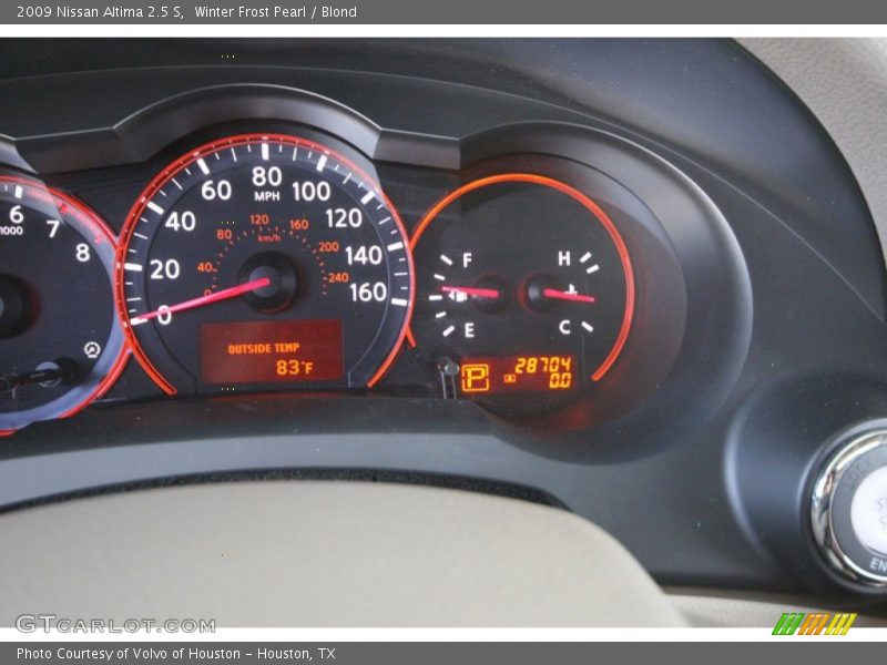 Winter Frost Pearl / Blond 2009 Nissan Altima 2.5 S