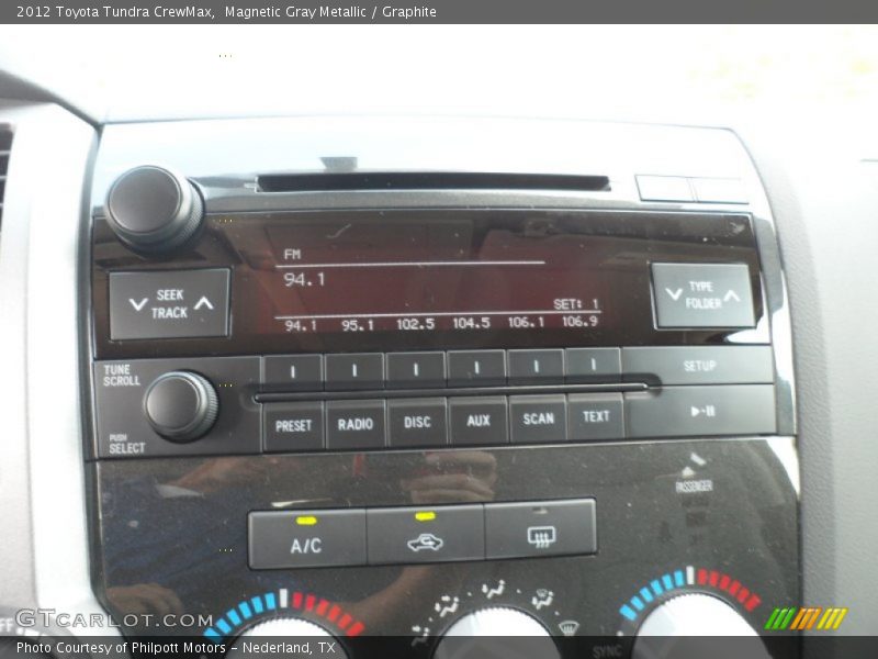 Audio System of 2012 Tundra CrewMax
