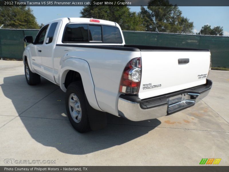 Super White / Graphite 2012 Toyota Tacoma V6 SR5 Prerunner Access cab