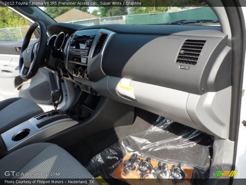 Super White / Graphite 2012 Toyota Tacoma V6 SR5 Prerunner Access cab