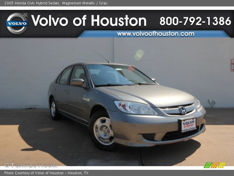 Magnesium Metallic / Gray 2005 Honda Civic Hybrid Sedan