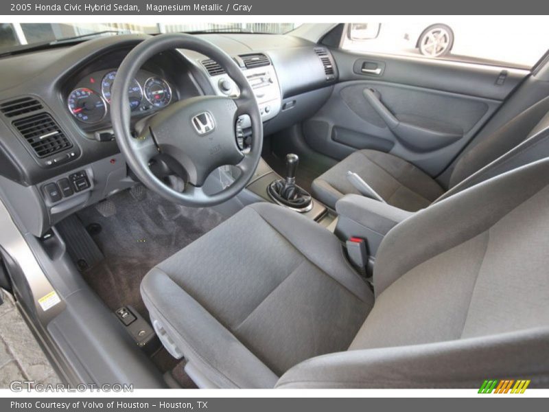  2005 Civic Hybrid Sedan Gray Interior