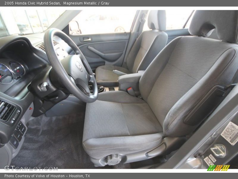 Magnesium Metallic / Gray 2005 Honda Civic Hybrid Sedan