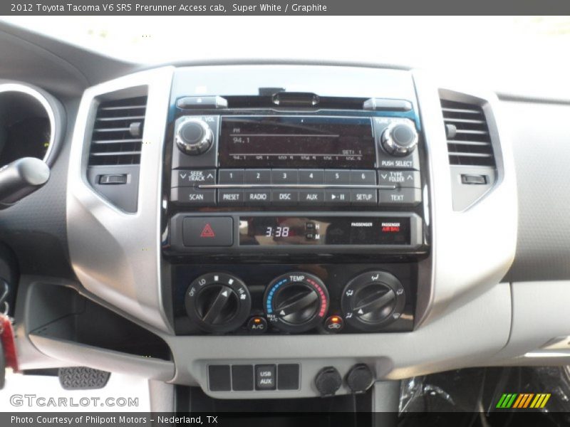 Super White / Graphite 2012 Toyota Tacoma V6 SR5 Prerunner Access cab