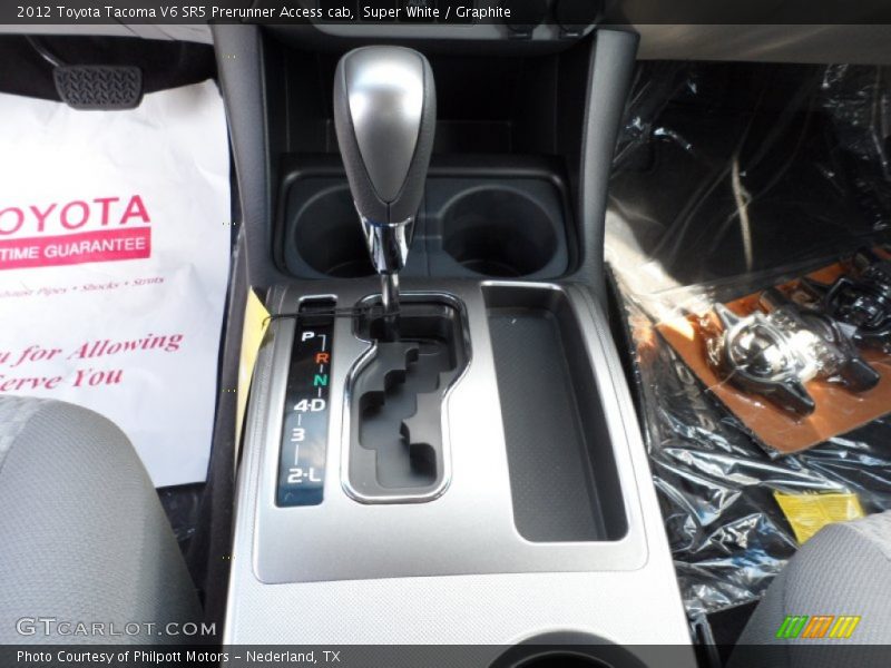 Super White / Graphite 2012 Toyota Tacoma V6 SR5 Prerunner Access cab