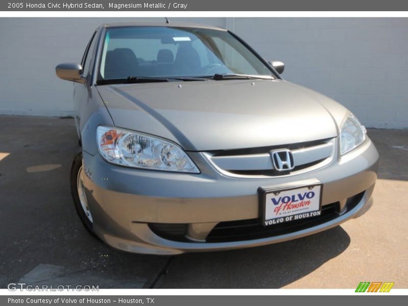 Magnesium Metallic / Gray 2005 Honda Civic Hybrid Sedan