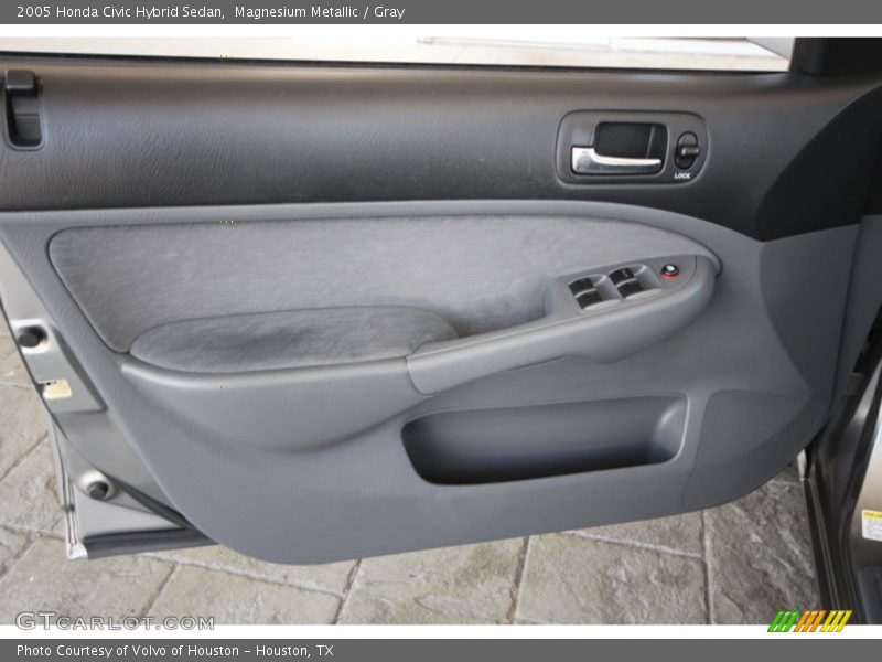 Magnesium Metallic / Gray 2005 Honda Civic Hybrid Sedan