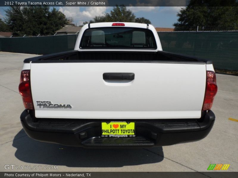 Super White / Graphite 2012 Toyota Tacoma Access Cab