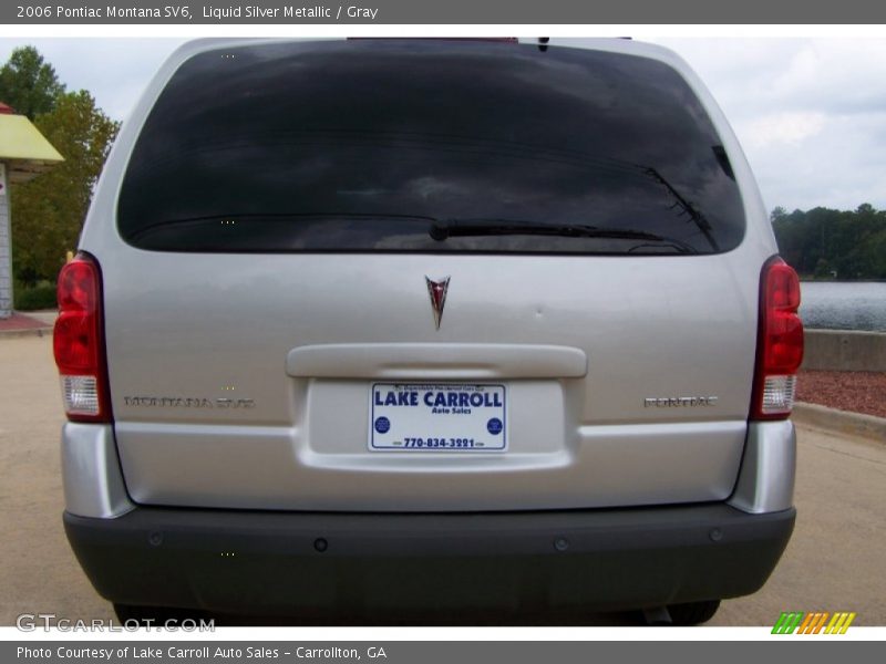 Liquid Silver Metallic / Gray 2006 Pontiac Montana SV6
