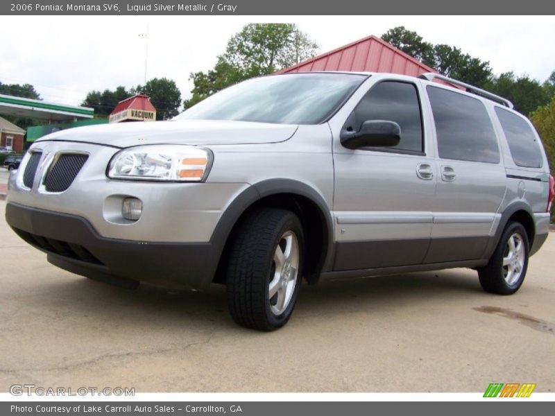 Liquid Silver Metallic / Gray 2006 Pontiac Montana SV6