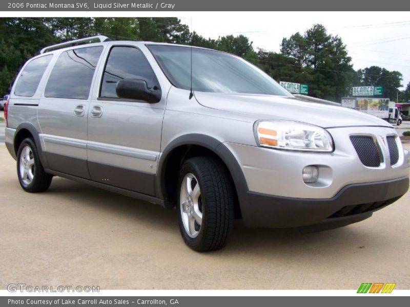 Liquid Silver Metallic / Gray 2006 Pontiac Montana SV6