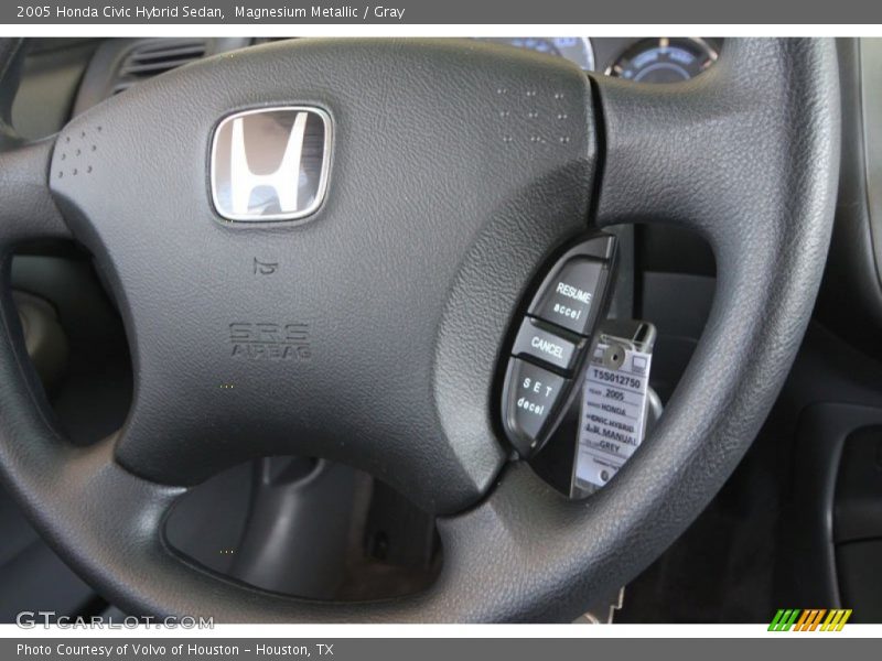 Magnesium Metallic / Gray 2005 Honda Civic Hybrid Sedan