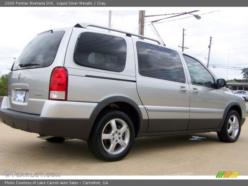 Liquid Silver Metallic / Gray 2006 Pontiac Montana SV6